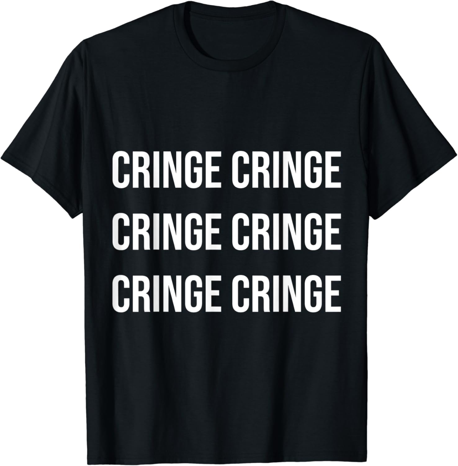 Cringe Word Funny Gag Gift Nice Guy Cringy TShirt Amazon.co.uk Fashion